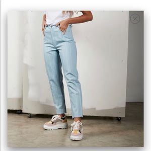 Valija striped straight leg pants